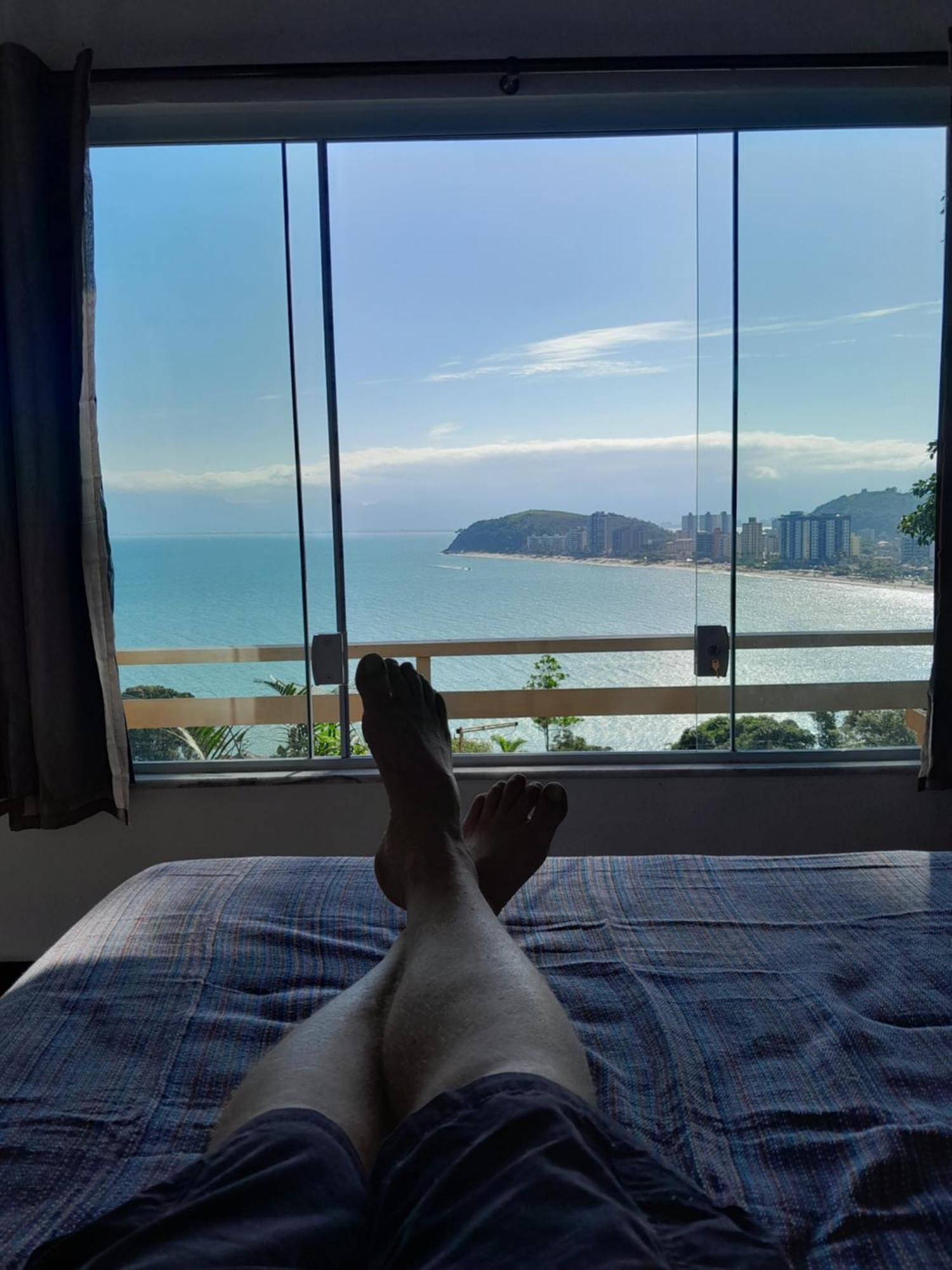 Por De Sol No Mar Da Cama Villa Caraguatatuba Dış mekan fotoğraf